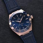 Swiss Made UK Omega Constellation 131.63.41.21.03.001 Replica Watches With Blue Dials For Sale