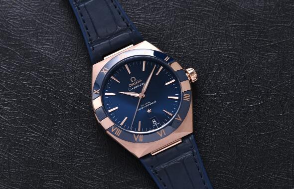 Swiss Made UK Omega Constellation 131.63.41.21.03.001 Replica Watches With Blue Dials For Sale
