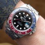 The 40mm replica watch is made from Oystersteel.