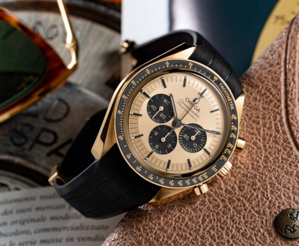 UK Perfect Replica Omega Speedmaster Professional Moonshine Gold “Panda” 310.62.42.50.99.001