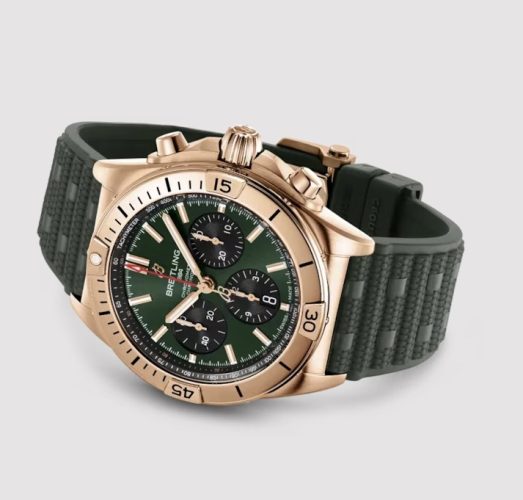 A Tale Of Two Icons: Swiss Perfect Yellow Gold Rolex Daytona VS. Red Gold Breitling Chronomat Fake Watches UK With Green Dials